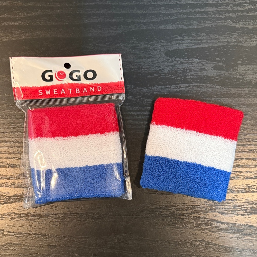 GOGO Retro Tricolor Sweatband Set 🇫🇷
